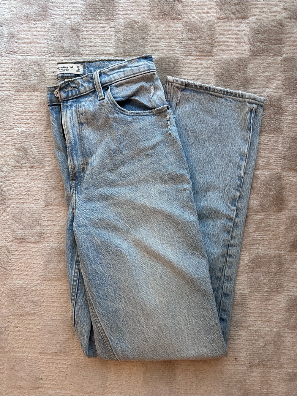 Abercrombie & Fitch Light Blue Straight Leg Jeans